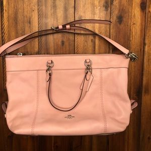 Light pink Coach Tote